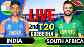 India vs South Africa 2nd T20  Live Cricket Match Today  IND vs SA Live Match Today  IND Batting [upl. by Annohsak542]