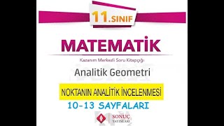 Sonuç Yayınları 11Sınıf Matematik Kitabı Analitik Geometri 1013 Sayfaları [upl. by Merlina]