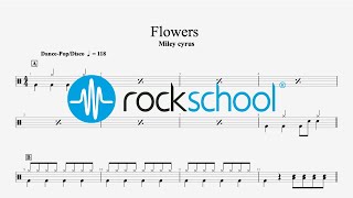 Flowers  Miley Cyrus Rockschool 2024 Drums Grade 2 [upl. by Alenoel]