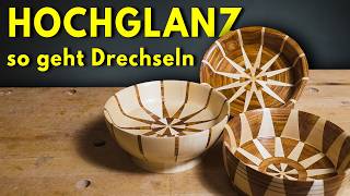 Drechseln mit Leidenschaft Holzschüsseln mit perfekter Oberfläche [upl. by Ettessil]