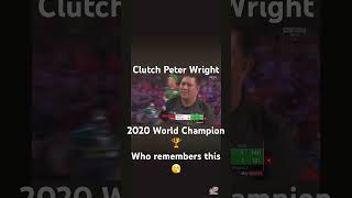 Vintage Peter Wright saving himself in 2020 World Darts Championship darts pdcworldchampionship [upl. by Lord]