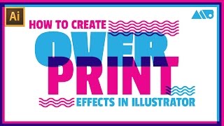 How to Create Screen Printing Style Overprints in Adobe Illustrator Tutorial [upl. by Piotr]