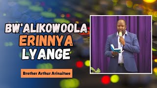 Bwalikowoola Erinnya Lyange  Brother Arthur Arinaitwe [upl. by Eisteb]