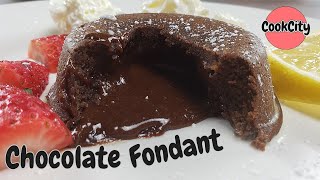 The best Chocolate Fondant Recipe from the 80s  Molten Chocolate  CookCity [upl. by Adnirb]