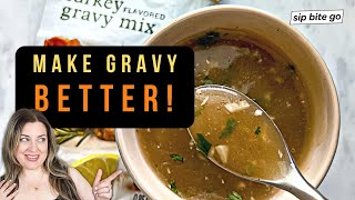 How To Make Turkey Gravy Packets TASTE BETTER [upl. by Barling]