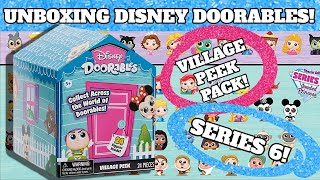 Unboxing DISNEY DOORABLES Amazon Exclusive VILLAGE PEEK PACK Doorables Blind Bag Series 6 Opening [upl. by Laefar398]