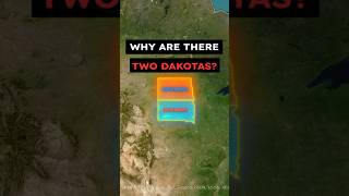 Why are there two dakotas shorts usa geographyfacts map dakota northdakota southdakota [upl. by Suzanne264]