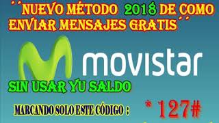 ENVIA MENSAJES GRATIS DE POR VIDA EN MOVISTAR [upl. by Llerahc397]