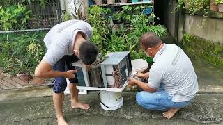 How to clean a windowtype inverter aircon unit [upl. by Ttoille995]