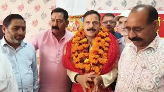 BJP MLA BALWANT SINGH MANKOTIA VISITED TEMPLE ON VISHIVKARMA DIVAS [upl. by Annel]