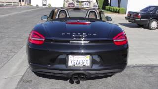 Porsche 981 Boxster S w Armytrix Performance Valvetronic Exhaust  Loud Revs Flyby [upl. by Rena]