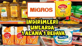 MİGROS İNDİRİMLERİ🔔5 LT YAĞ ÇAY İNDİRİMLERİ💯MİGROS UNLARDA 1 ALANA 1 BEDAVA❗MİGROS MARKET FİYATLARI [upl. by Krahling34]