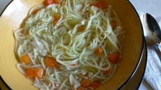 SOPA DE FIDEOS Recetas Nutritivas para Niños y AdultosHECHOxMAMÁ [upl. by Hannon]