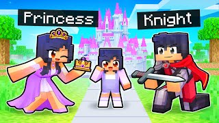 Adopted by a PRINCESS and KNIGHT in Minecraft [upl. by Ahsauqal404]