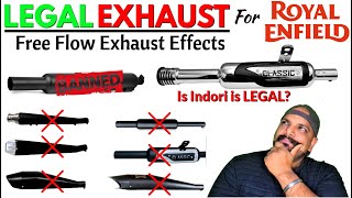 Legal Exhaust for Royal Enfield  Free Flow Exhaust Side Effects [upl. by Nylirret608]