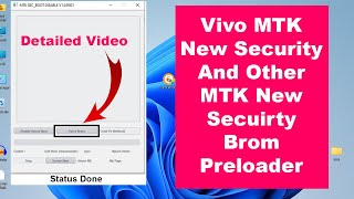 MTK New Secuirty Force Brom Mode Fail Solution  MTK New Update Auth Bypass New Security [upl. by Aerdnuahs]