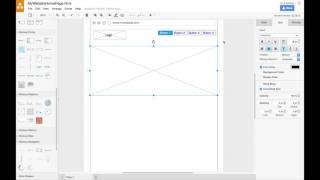 Creating a Website Wireframe in drawio [upl. by Sido398]