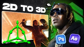 HOW TO TURN ANY IMAGE INTO A 3D MOTION VISUALISER   After Effects Tutorial [upl. by Cullie820]