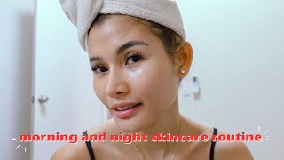 a day in a life morning and night skincare routine  life lately  Jen Barangan [upl. by Dawkins404]