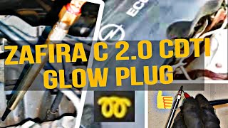 Opel Zafira C  20 cdti glow plug replacement [upl. by Laurice]