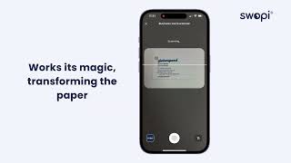 Swopi AI Turn paper business cards into digital contacts [upl. by Kelcey]