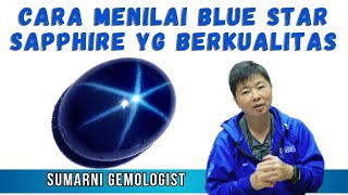 MENILAI BLUE STAR SAPPHIRE YG BERKUALITAS [upl. by Burkle]