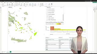 Greece Power Bi Map Template Municipalities [upl. by Ezeerb]