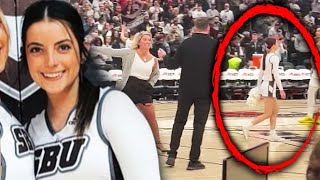 Cheerleader Storms Off After She Says Player Cursed Her [upl. by Eppesiug]