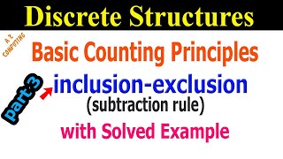 Inclusion – Exclusion Principle with Solved Examples  Discrete Structures in UrduHindi [upl. by Okajima]