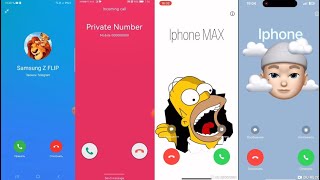 Incoming Call Screen Recording iPhone vs Samsung  Fake Calls On Telegram  LG  Z Flip5 iPhone Max [upl. by Henigman]