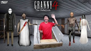 GRANNY 4 THE REBELLION  BASMENT ESCAPE GAMEPLAY  FUNNY HORROR GAME GRANNY  MOHAK MEET GAMING [upl. by Nyleaj]