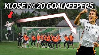 CAN MIROSLAV KLOSE SCORE VS 20 GOALKEEPERS [upl. by Cinom]