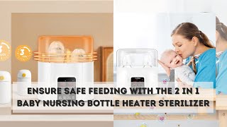 2 in 1 Baby Nursing Bottle Heater Sterilizer  Fast Milk Warmers and Sterilizers [upl. by Menell]