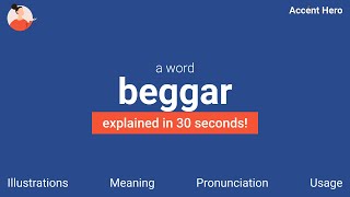 BEGGAR  Meaning and Pronunciation [upl. by Aruam]