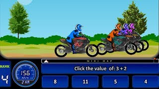 Bike Racing Math Addition Game Overview [upl. by Fitzgerald488]