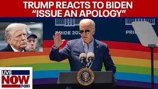 Trump reacts to Bidens Transgender Day of Visibility falling on Easter  LiveNOW from FOX [upl. by Ahsitnauq]