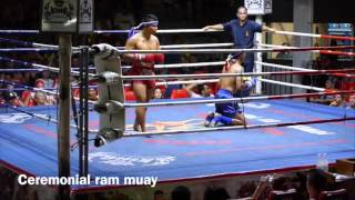 Thailand Muay Thai Vlog 3  Patong Boxing Stadium Fights  March 13th 2014 [upl. by Aleb]