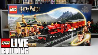 LEGO Harry Potter Hogwarts Express Train Set with Hogsmeade Station  Build Part 2 [upl. by Grounds]