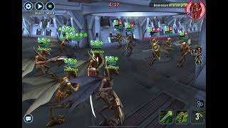 SWGOH TW Geonosians Mirror Match but I have Poggle Omicron [upl. by Yeruoc]