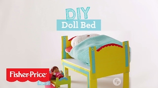 How to Make a DIY Doll Bed  Crafts and DIY Activities for Kids  FisherPrice [upl. by Corbin]