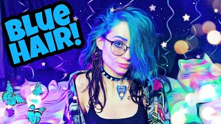 🖤💙 UV BLUE HAIR  Iroiro Neon Blue Hair Dye  New Hair December 2021 [upl. by Francklin]