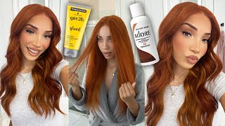 Transforming my Orange Wig to the Perfect Ginger Color [upl. by Solly]