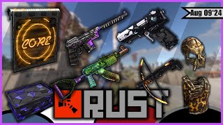 Rust New SkinsHellborn CrossbowAbyss SARBIRD OF LUCK ARNeanderthal kitBaguette Shotgun amp More [upl. by Zucker]