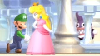 New Super Luigi U  100 CoOp Walkthrough  World 8 Peachs Castle 2 Player [upl. by Airrat938]