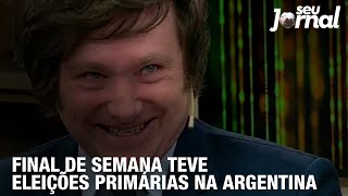 Final de semana teve eleições primárias na Argentina [upl. by Yennej962]