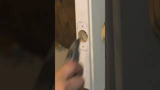 How to Mortise a Door Latch WITHOUT a Router shorts thefixer [upl. by Drhcir]