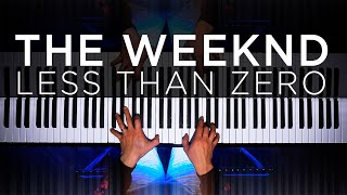 The Weeknd  Less Than Zero The Theorist Piano Cover [upl. by Haroun635]