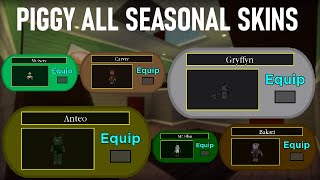 PIGGY ALL SEASONAL SKINS [upl. by Narih123]