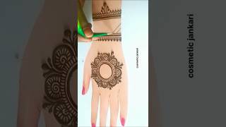 easy simple beautiful 🌼 mehndi design cosmeticjankari easymehndi shorts youtubeshorts viral [upl. by Alenas]