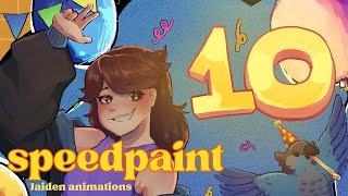 Jaiden animations fanart SPEEDPAINT [upl. by Corilla]